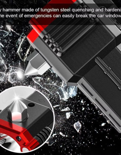 8 in1 Safety Hammer Flashlight Rechargeable Treasure