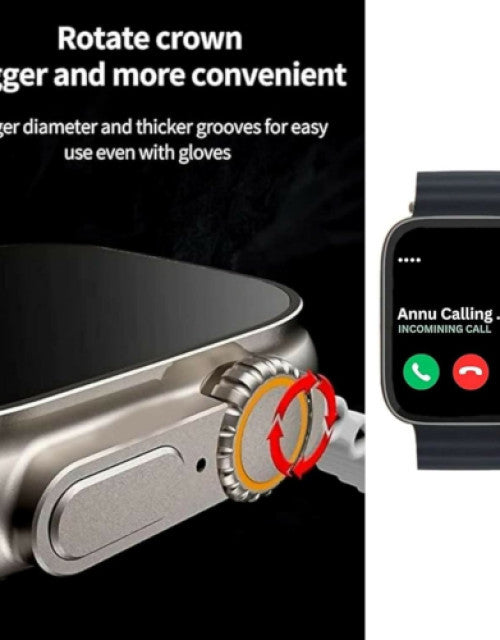 T800 Ultra Smart Watch with Beautiful Strap, Bluetooth Calling Smart Watch