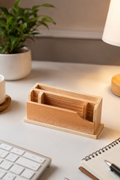 Wooden pen stand desk organizer for office study table India – Citydrop