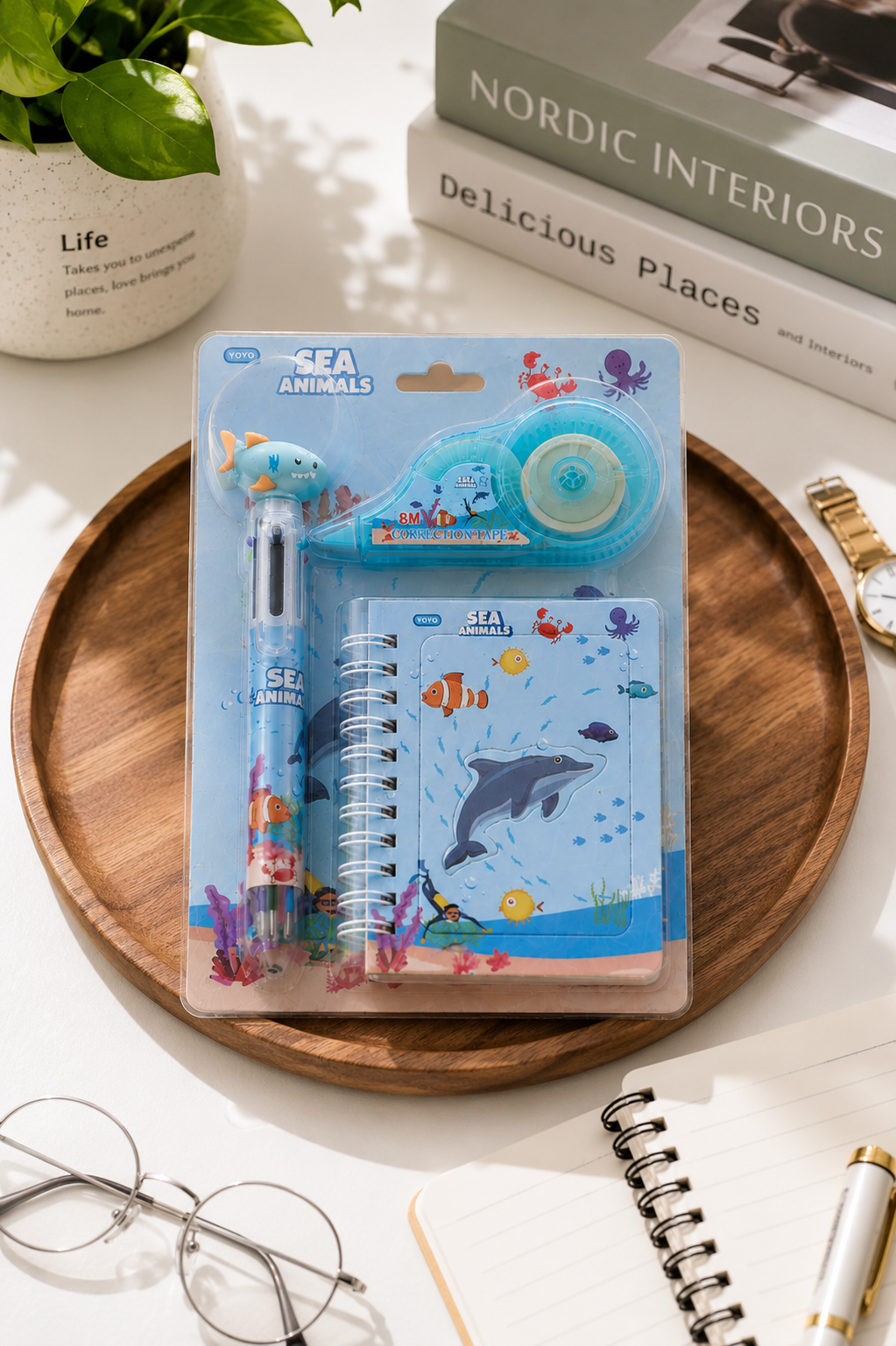 Sea animals writing gift set for children stationery combo India – Citydrop