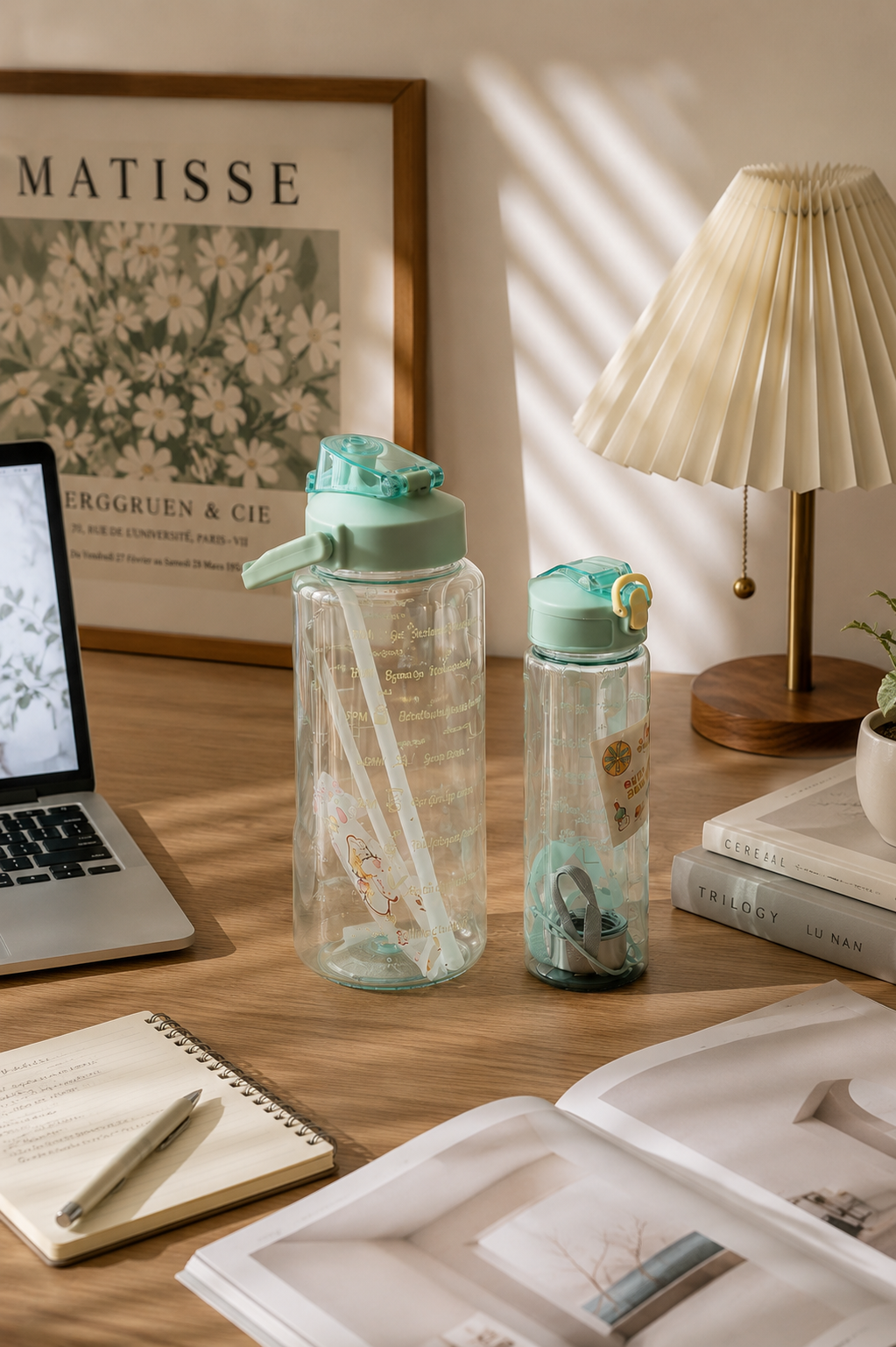 Travel friendly motivational water bottle set leakproof India – Citydrop