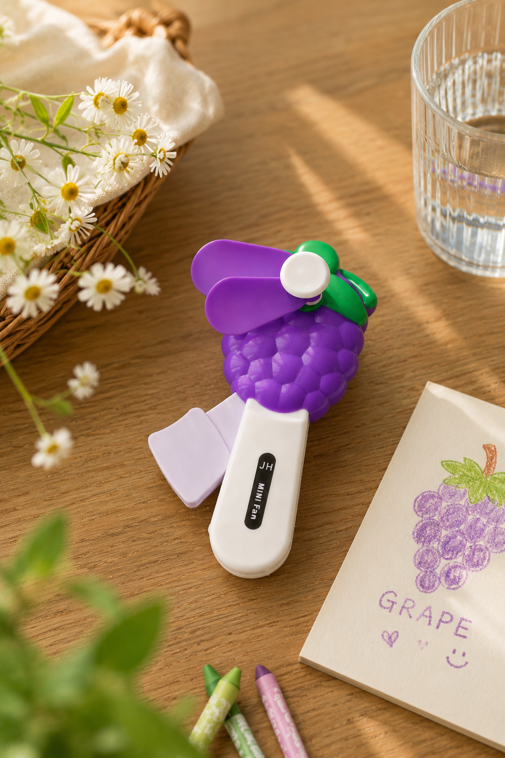 Portable Grape Shape Mini Fan for Summer Travel & Office