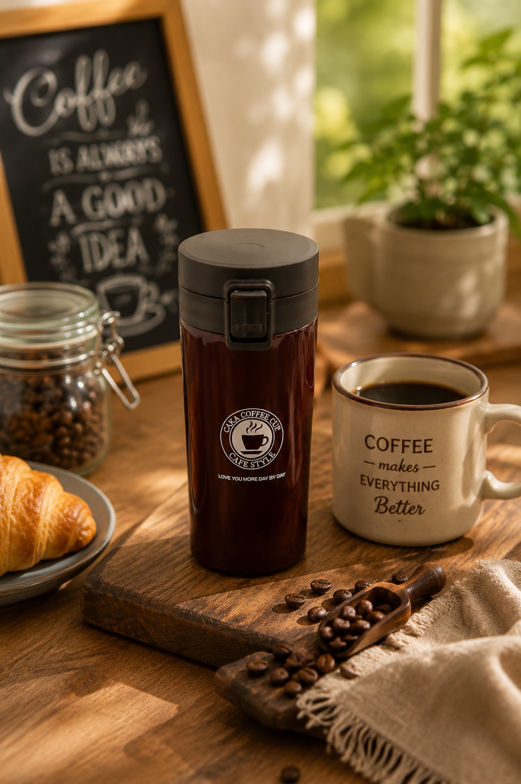 Premium coffee travel tumbler with lock lid hot cold India – Citydrop