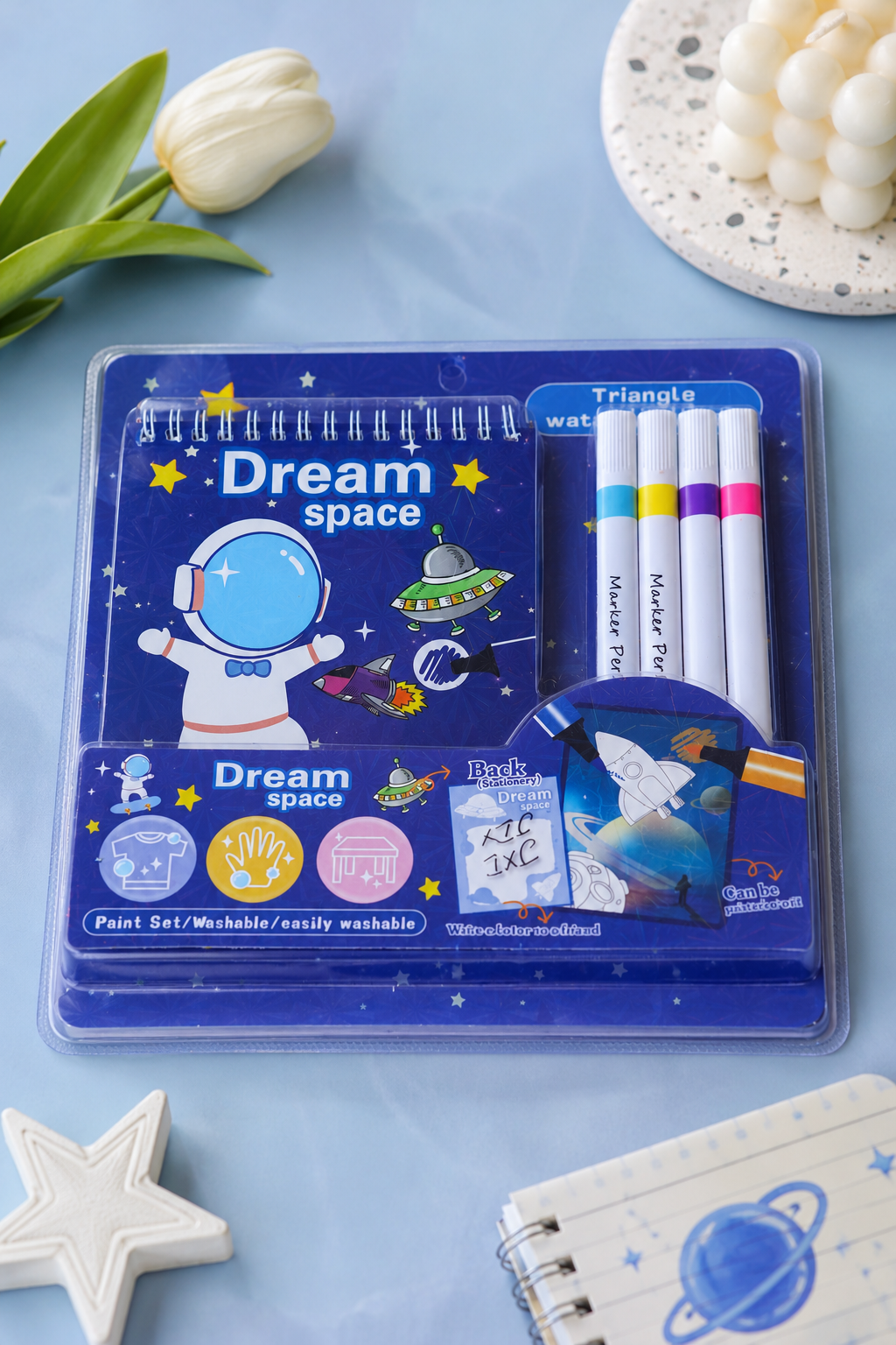 Dream Space Kids Stationery Set with astronaut design – Citydrop
