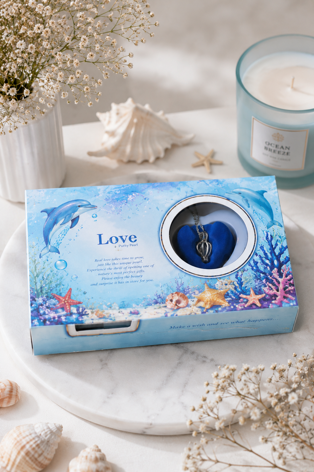 Love Pearl Oyster Necklace Gift Set romantic present India – Citydrop