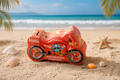 Racing motorcycle piggy bank kids coin storage box India – Citydrop