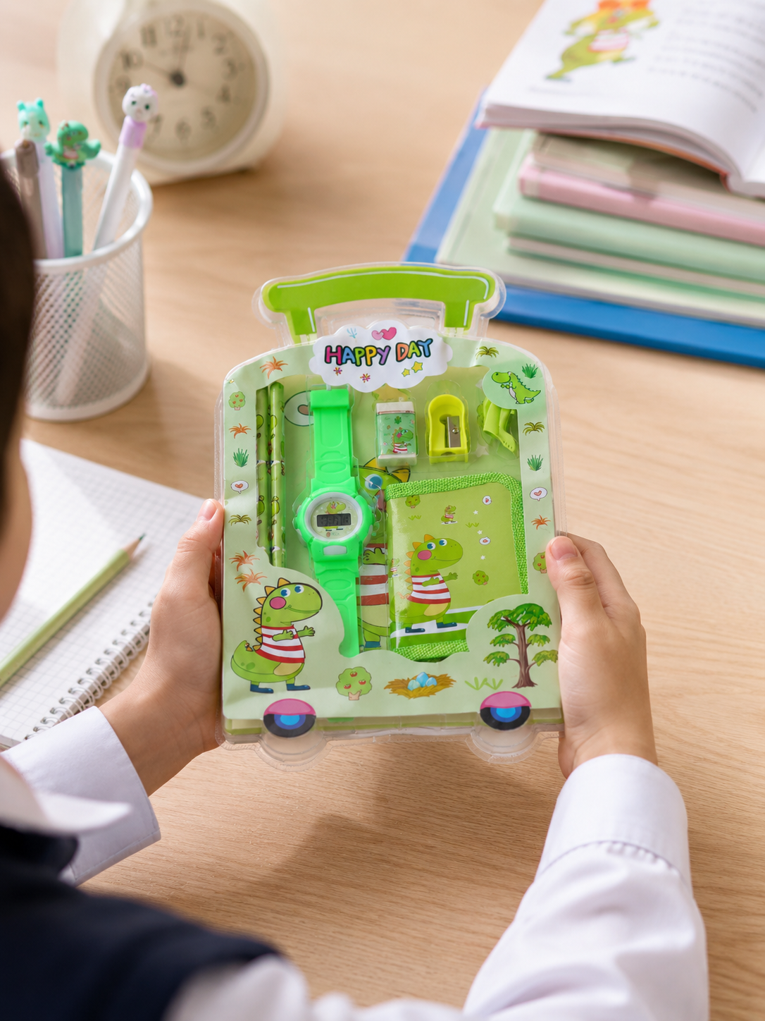 Dinosaur kids stationery set with digital watch India – Citydrop