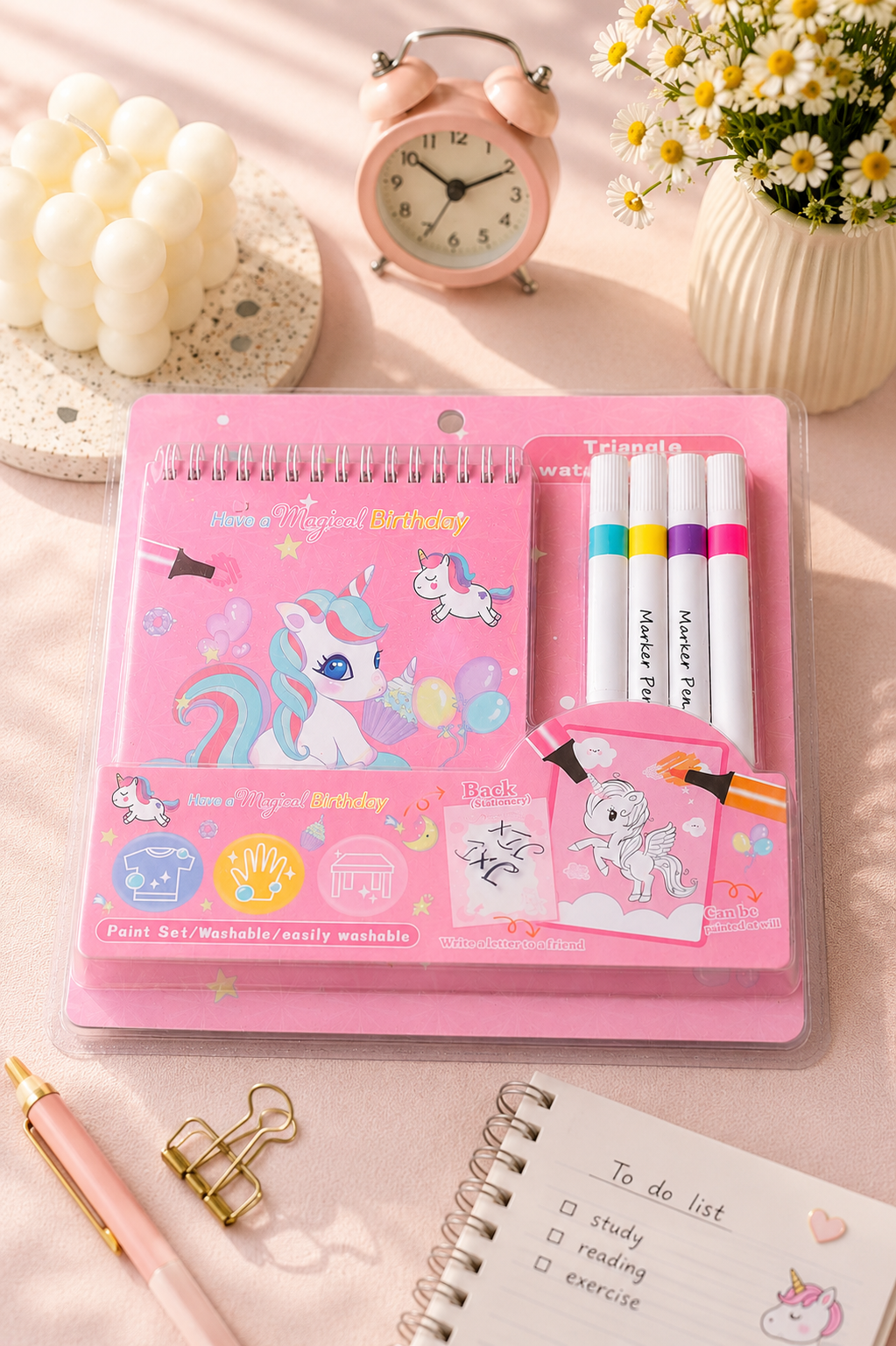 Unicorn stationery set for girls school gift India – Citydrop
