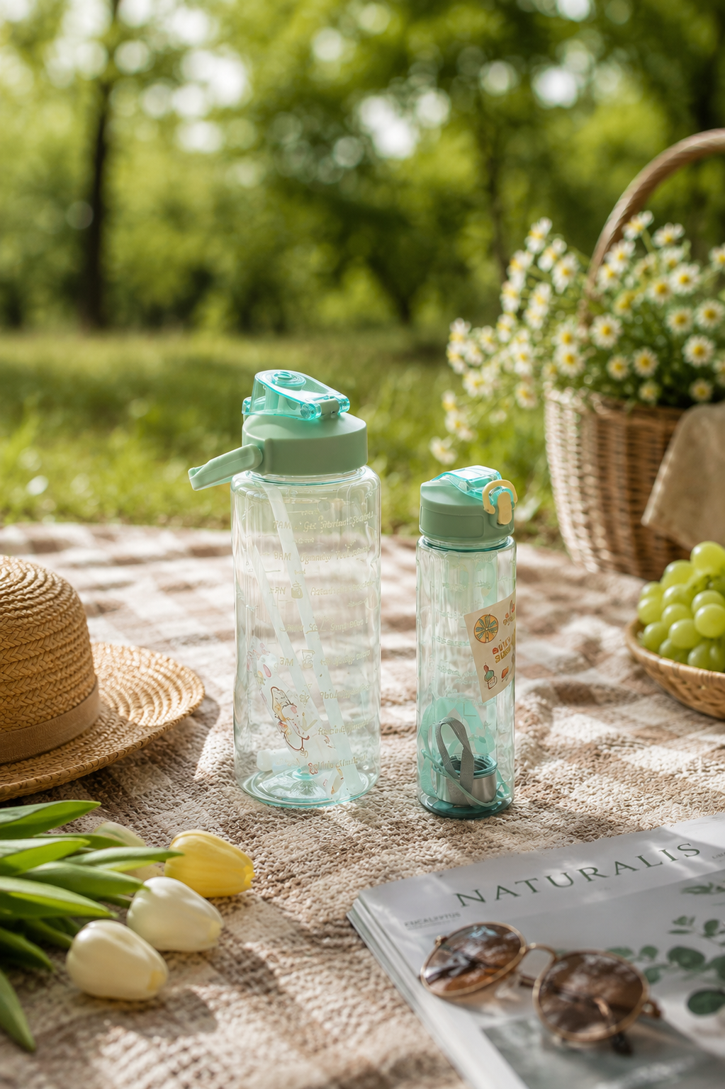 Gradient BPA-free water bottle with straw gym office India – Citydrop