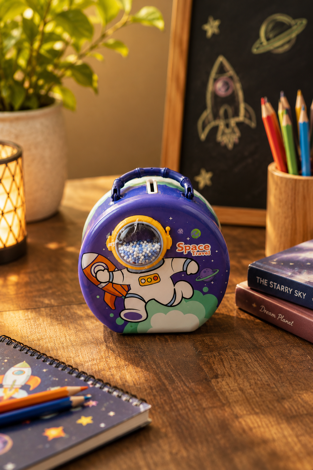 Space adventure kids money box birthday return gift India – Citydrop