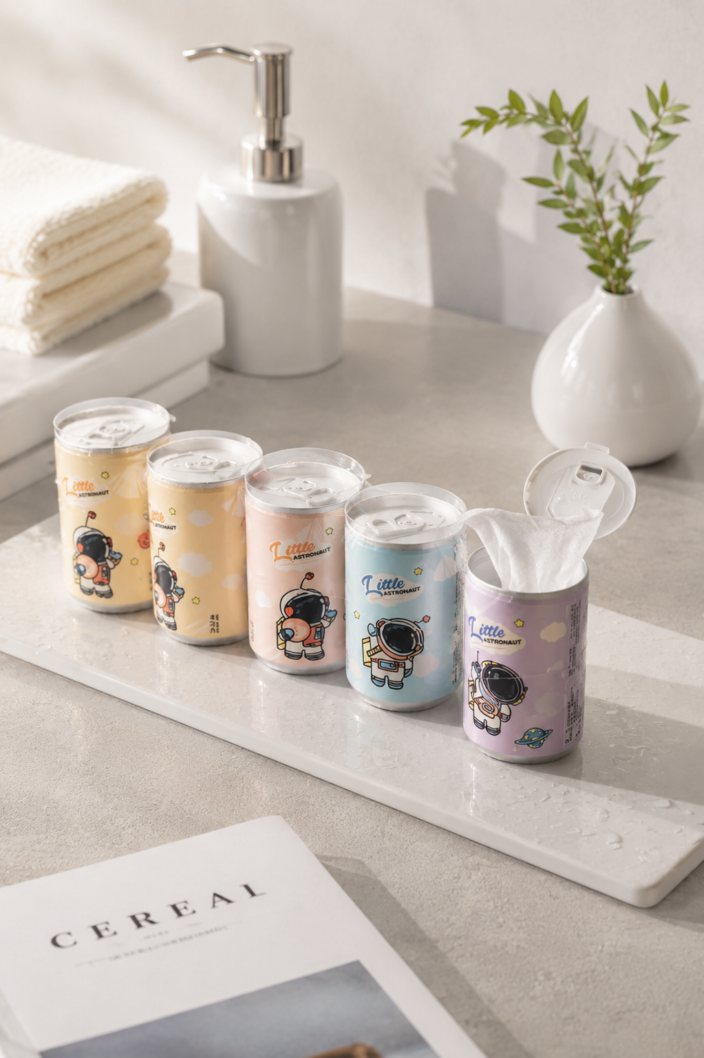 Mini Space Explorer Tissue Can – Stylish Portable Tissue Pack