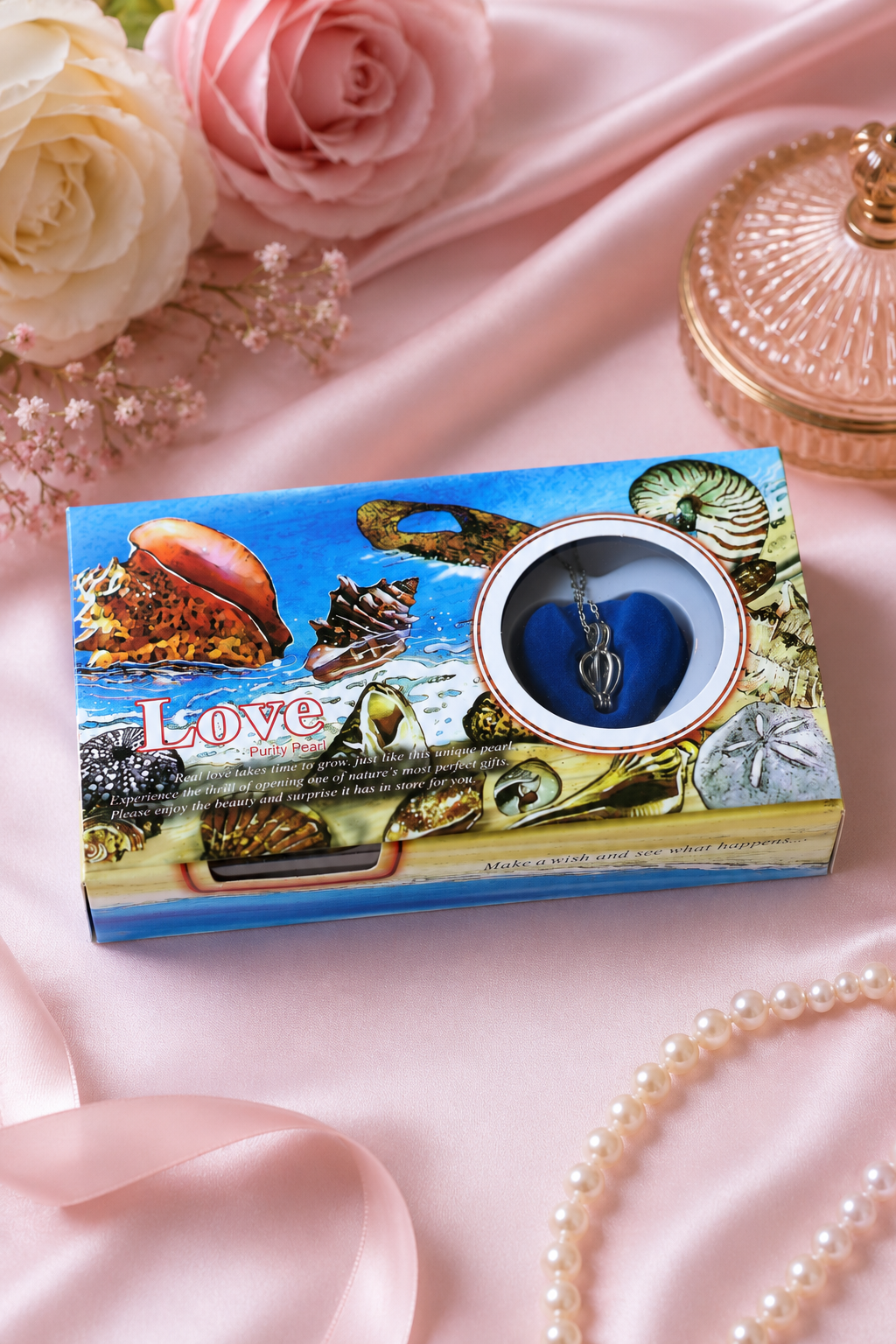 Ocean inspired pearl necklace jewellery gift set India – Citydrop