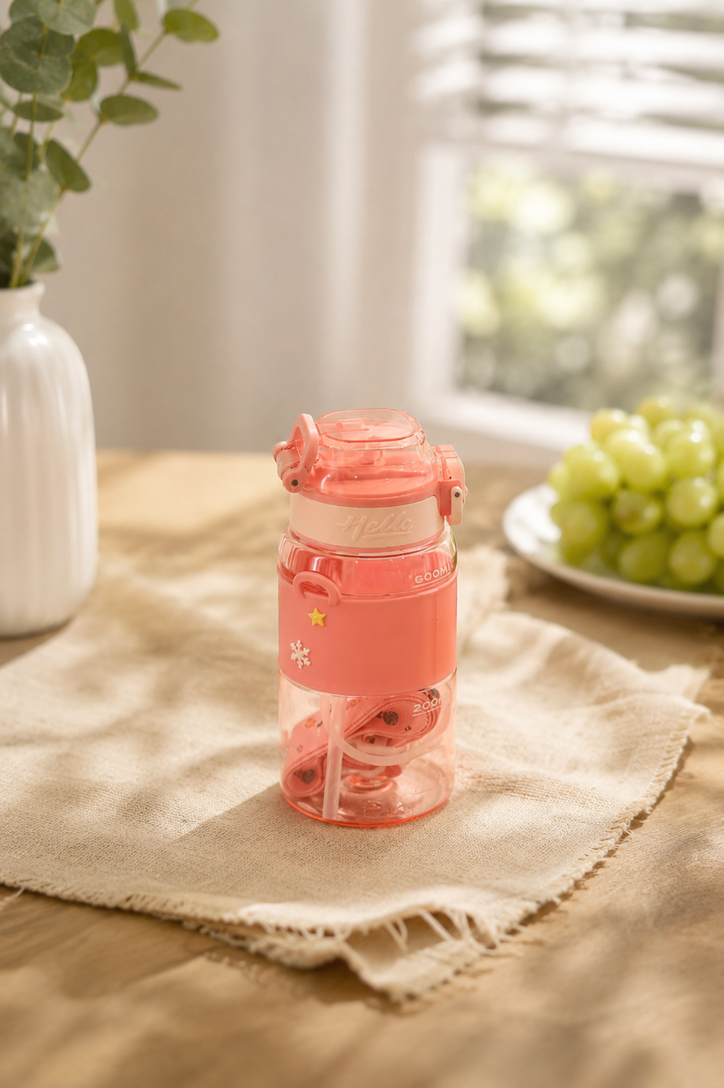 Korean aesthetic pink school water bottle for girls India – Citydrop