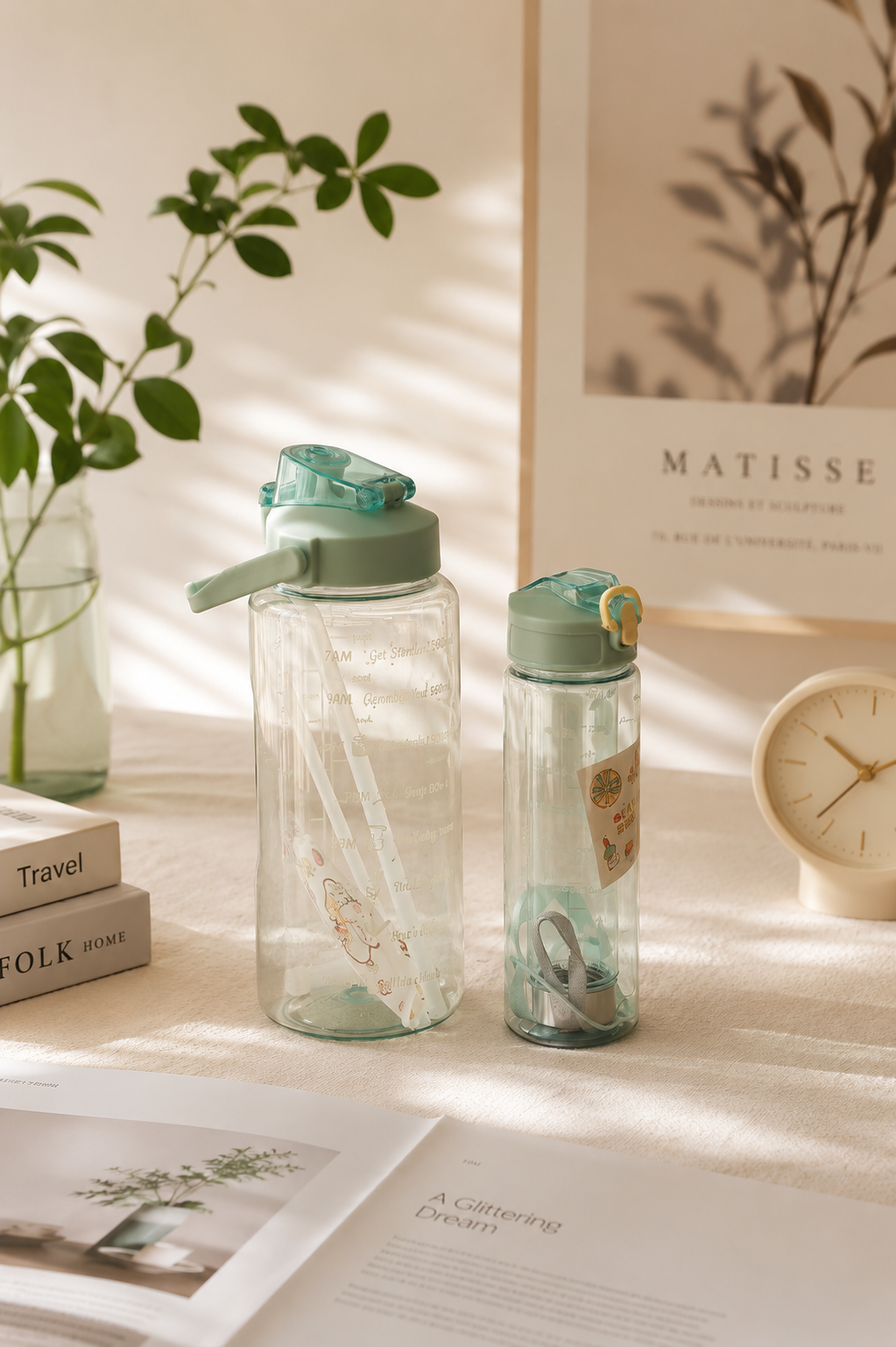 Motivational time marker sipper bottle for workout India – Citydrop