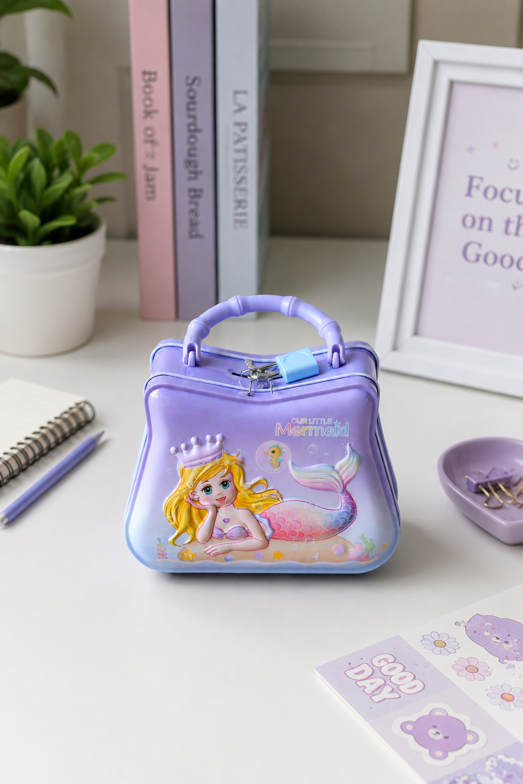 Mermaid themed travel organizer gift for little girls – Citydrop