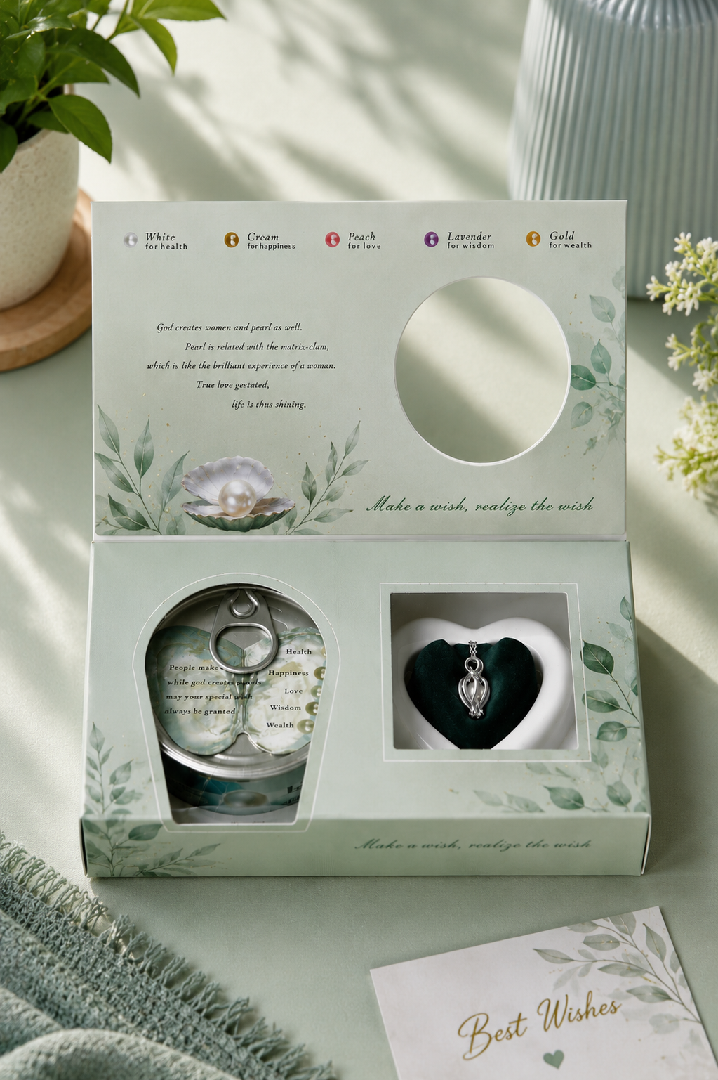 Romantic wish pearl necklace set gift for wife India – Citydrop
