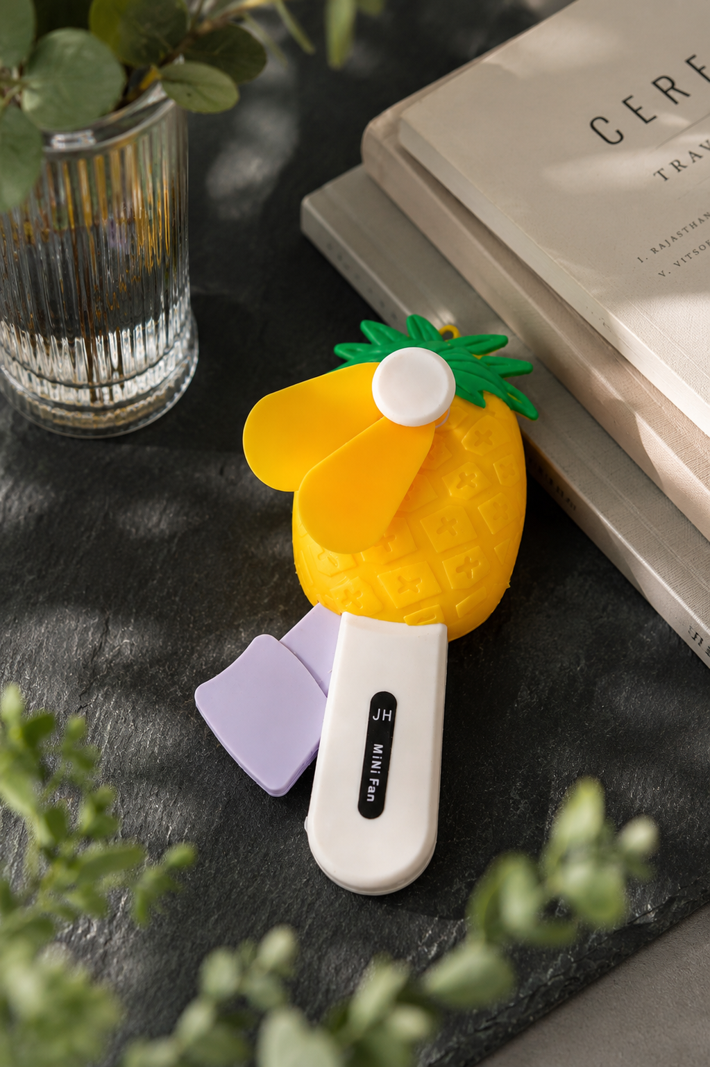 Pineapple Pocket Fan – Adorable Travel Cooling Fan for Kids & Adults