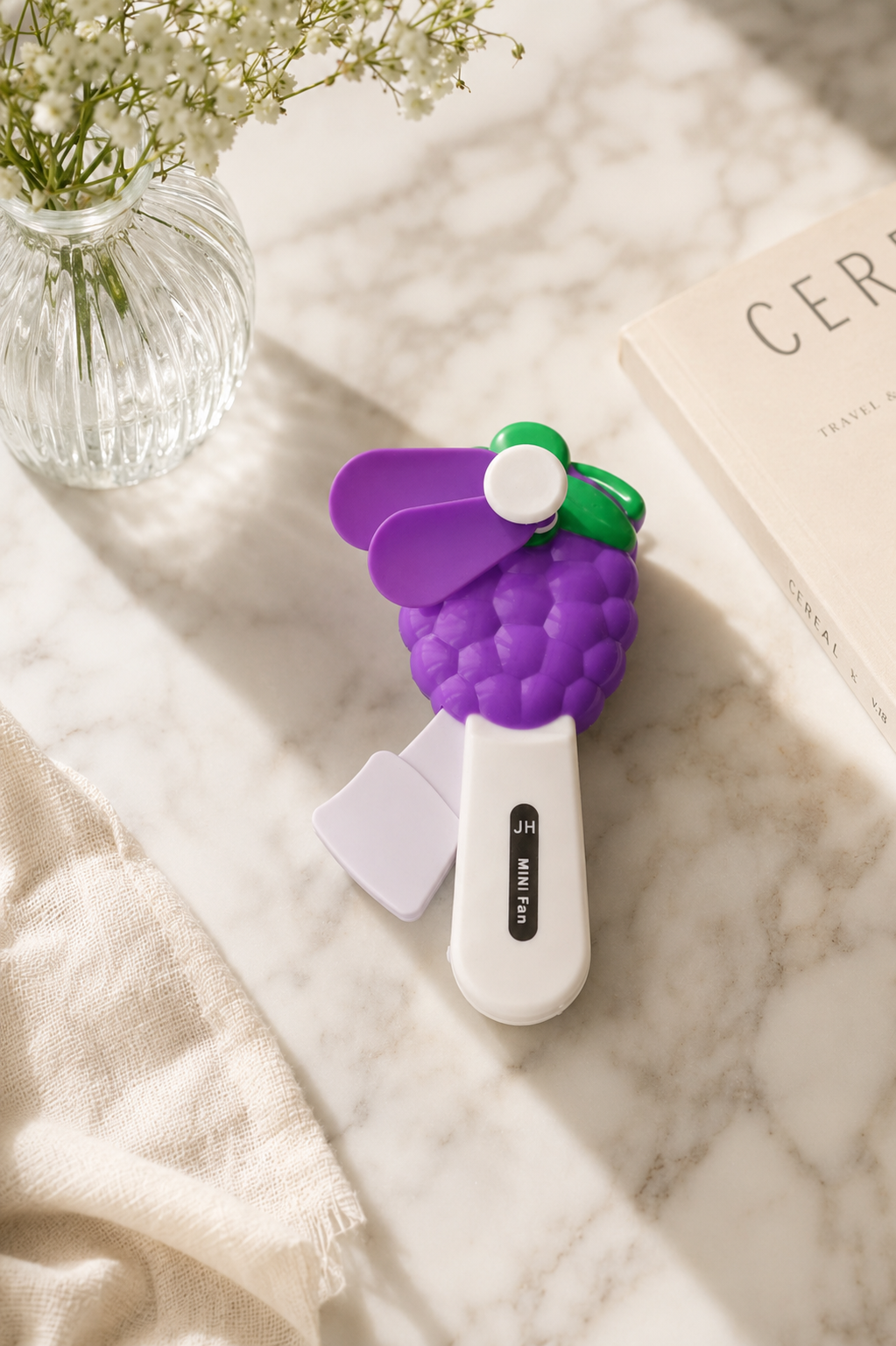 Portable Grape Shape Mini Fan for Summer Travel & Office