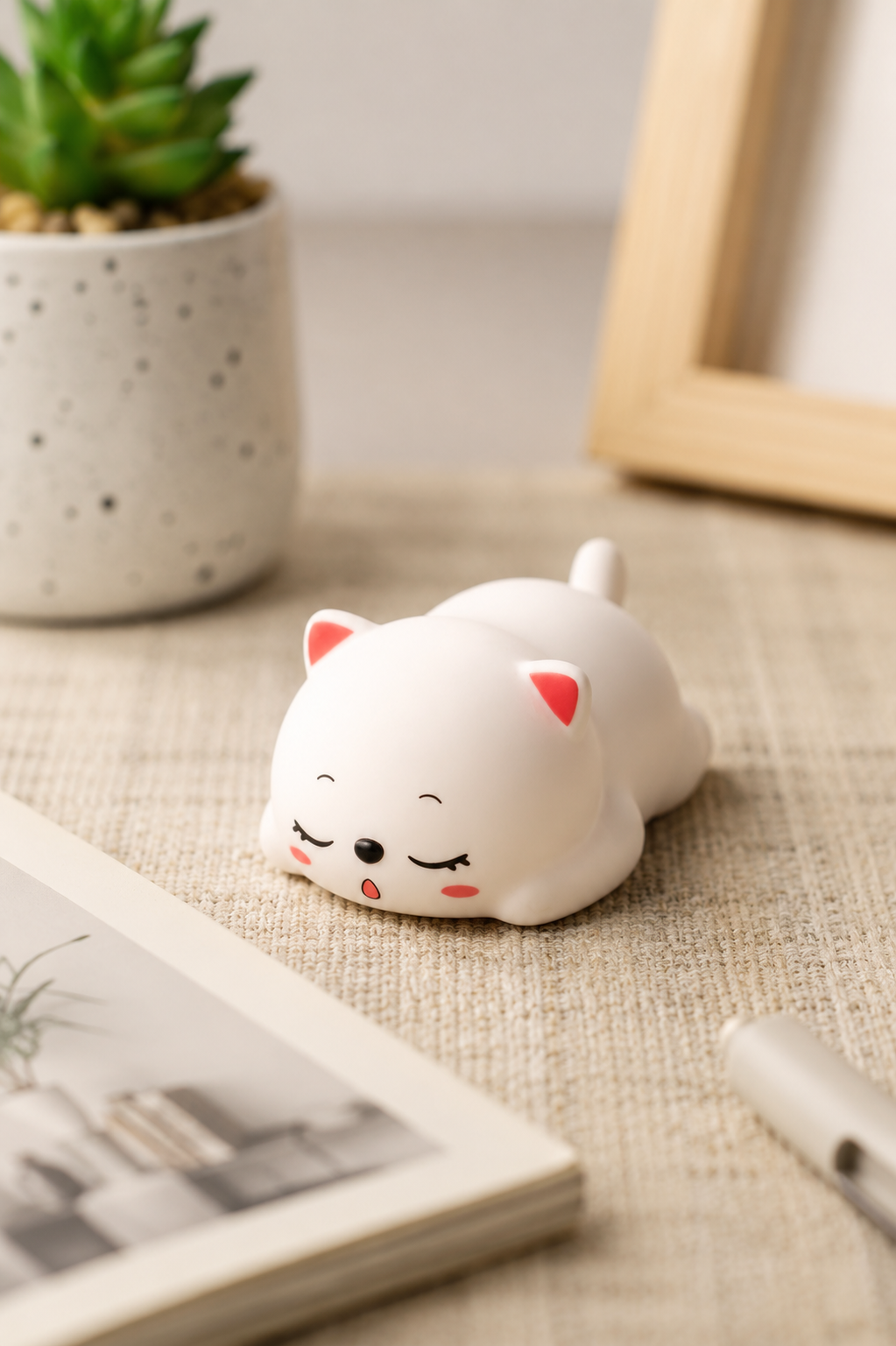 Cute puppy night light warm glow bedroom decor India – Citydrop