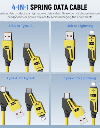 4 in 1 Fast Charging & Data Cable