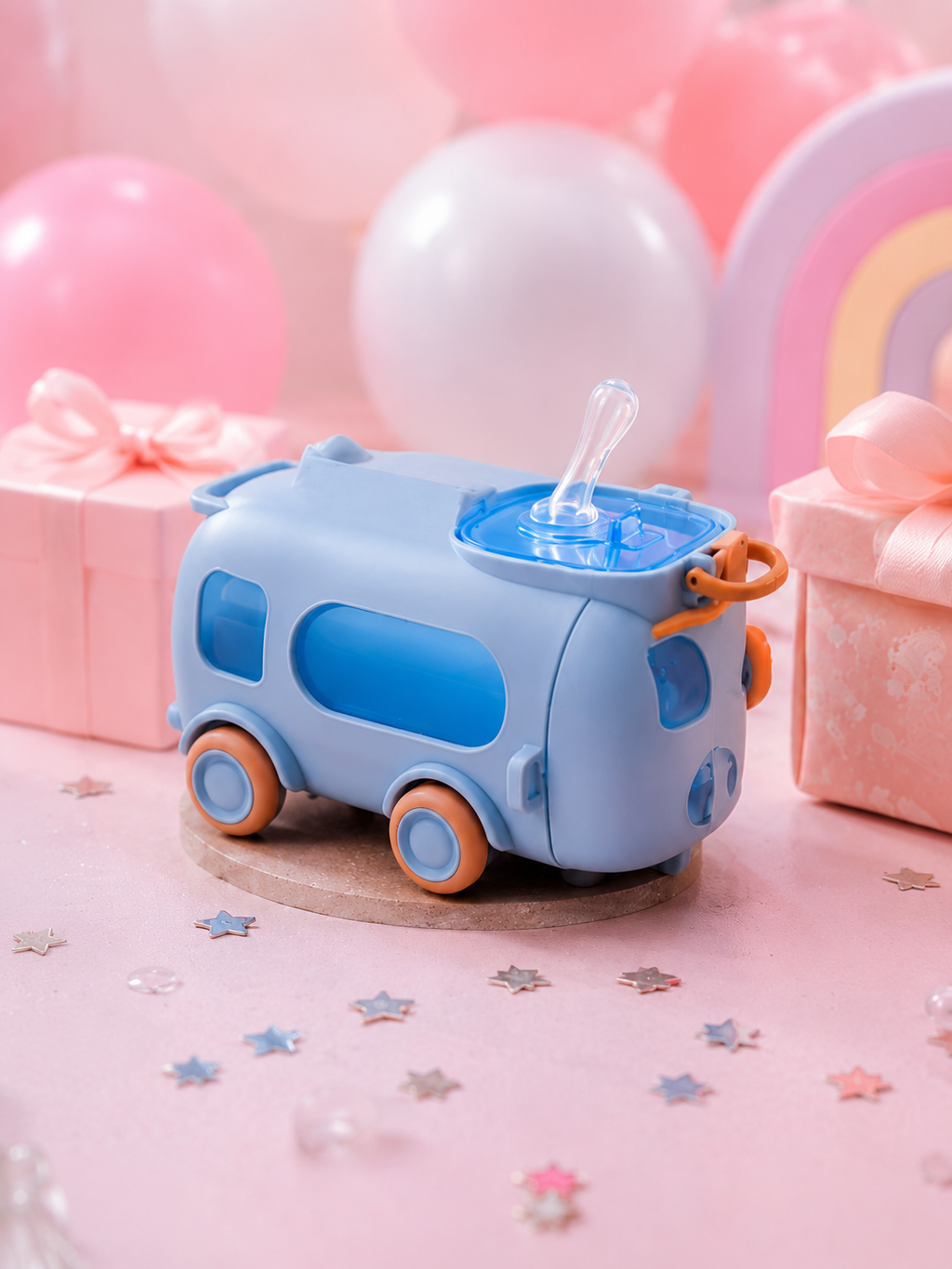 Kids mini bus drinking bottle leakproof flip top India – Citydrop