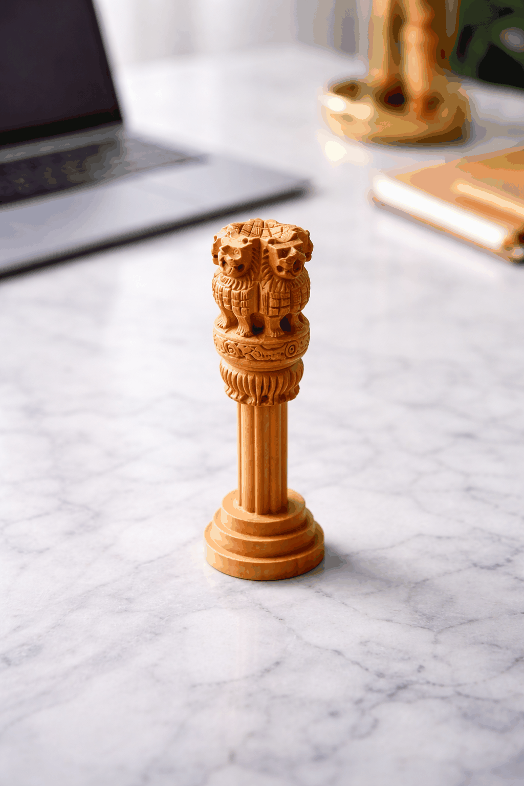 Ashoka Stambh Wooden Showpiece