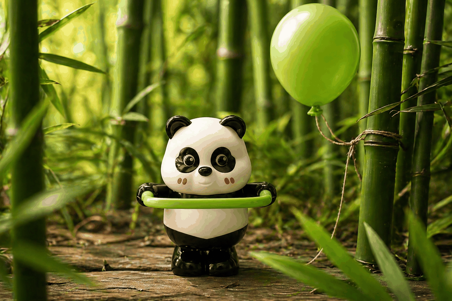 Mini Panda Cartoon Toys for Children Cute Panda Showpiece Set - Citydrop