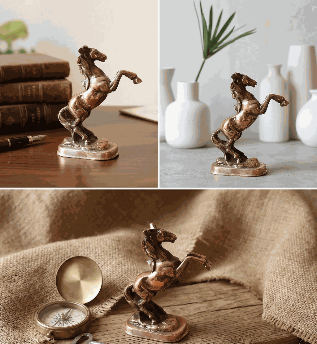 Elegant Bronze Horse sculpture