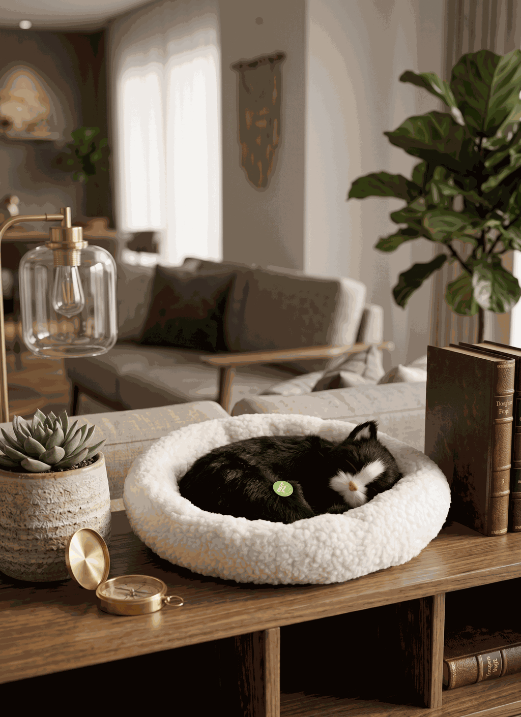Cute Black Cat Desk Decor