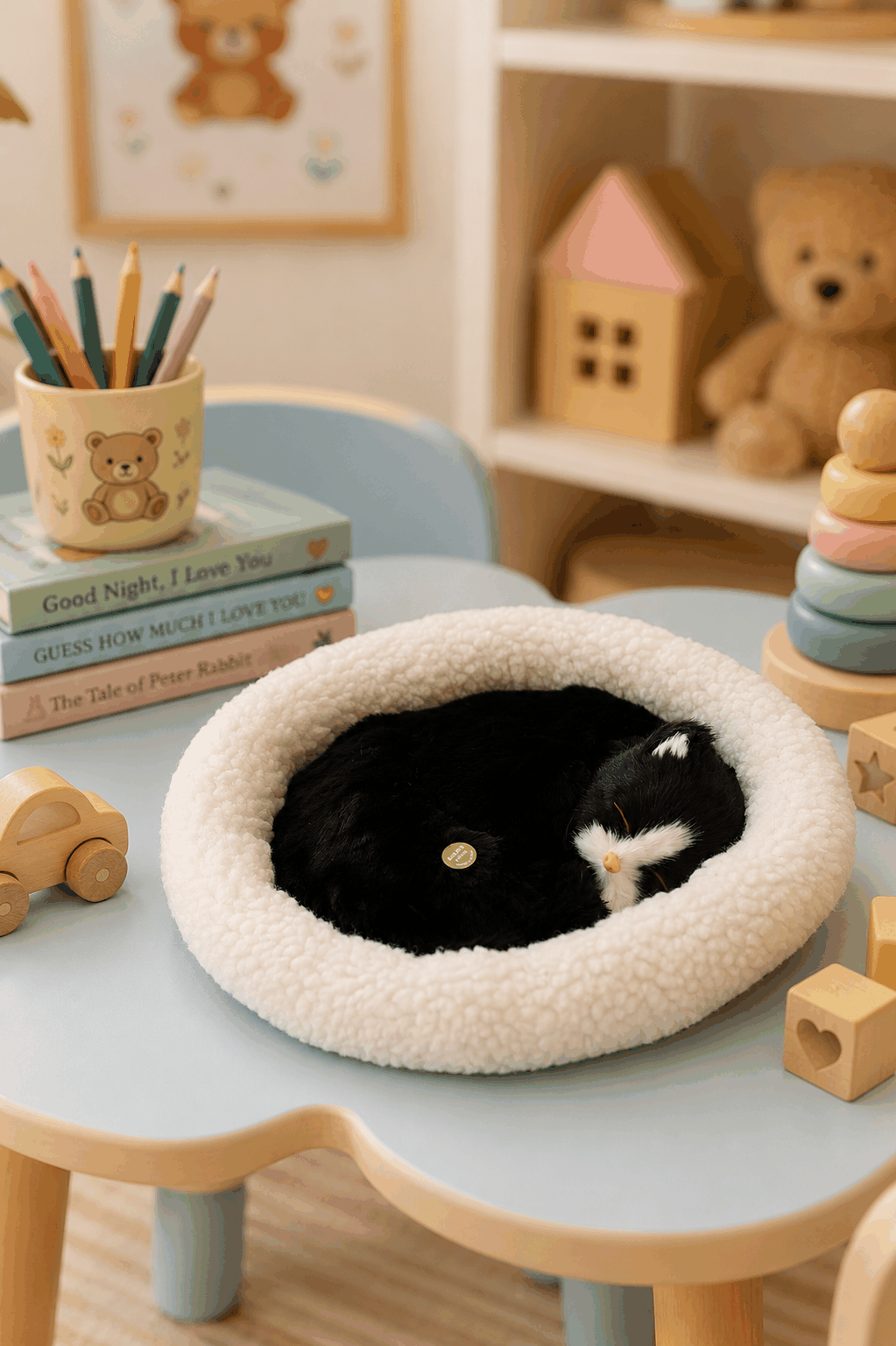Cute Black Cat Desk Decor