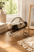 Modern Rustic Wine Bottle Holder for Kitchen & Dining Decor