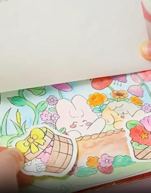 Cartoon Art Coloring Painting Set for Kid's