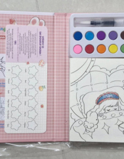 Cartoon Art Coloring Painting Set for Kid's