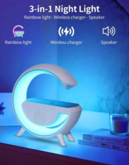G-Shape LED Wireless Charging Speaker Lamp