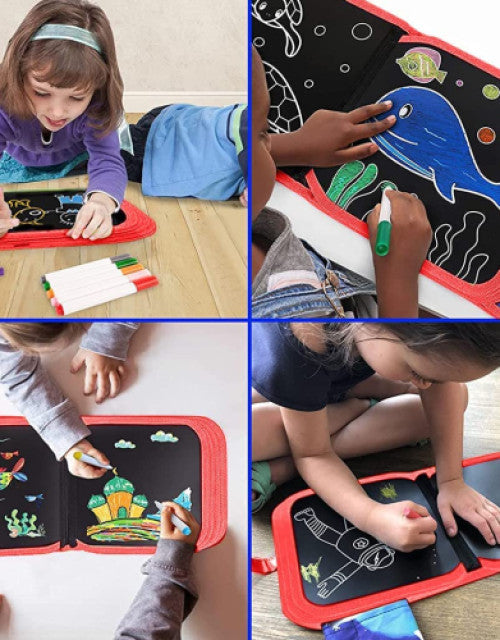 Kids Erasable Book Doodle Set,Magic Drawing Book for Kids