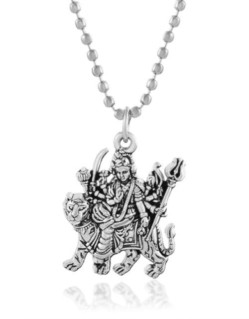 Maa Durga Sherawali Mata Rani God Religious Chain Pendant