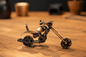Vintage Metal Motorcycle Showpiece – Luxury Bike Desk Decor & Office Table Ornament