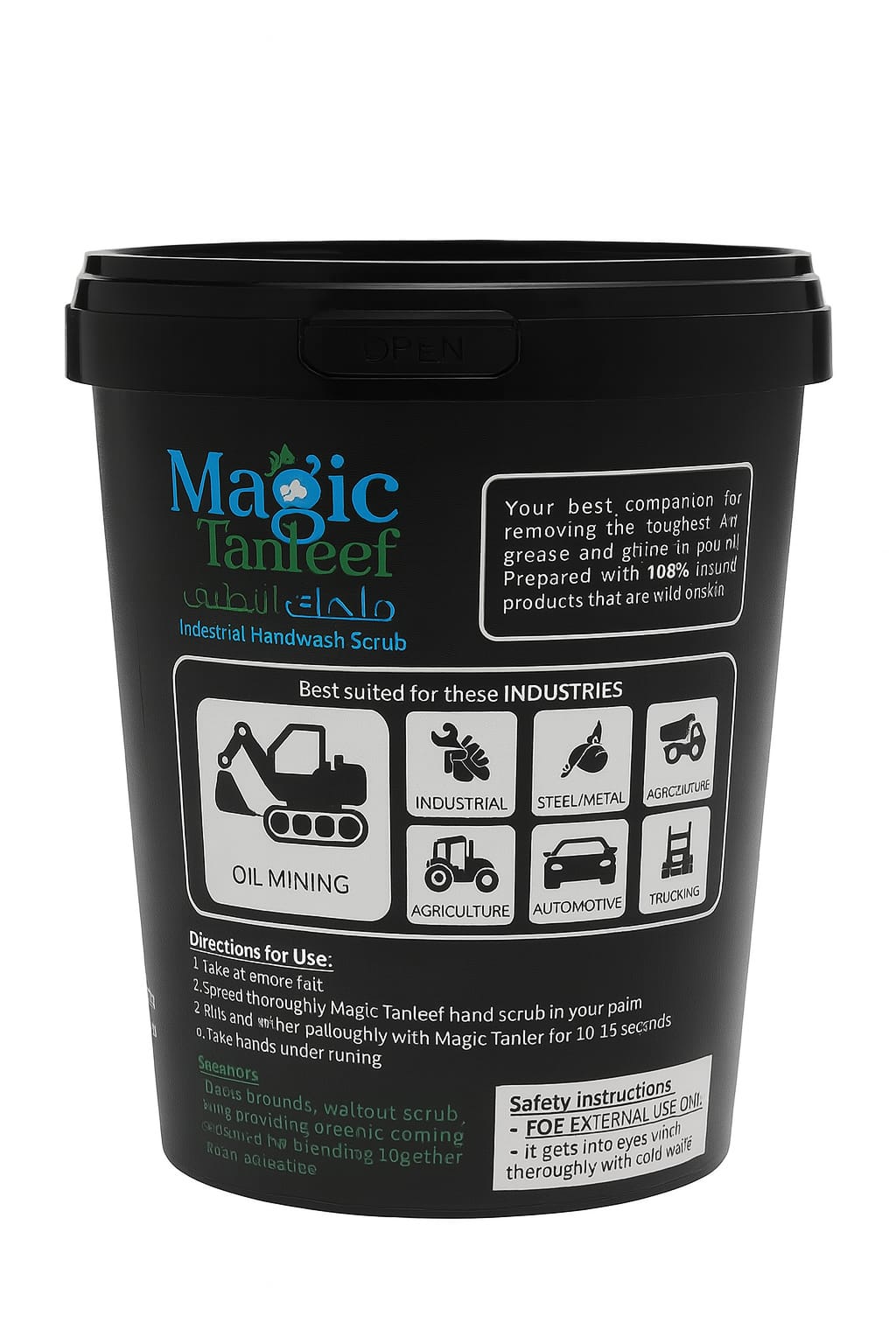 Magic Tanleef industrial handwash scrub Gel cream