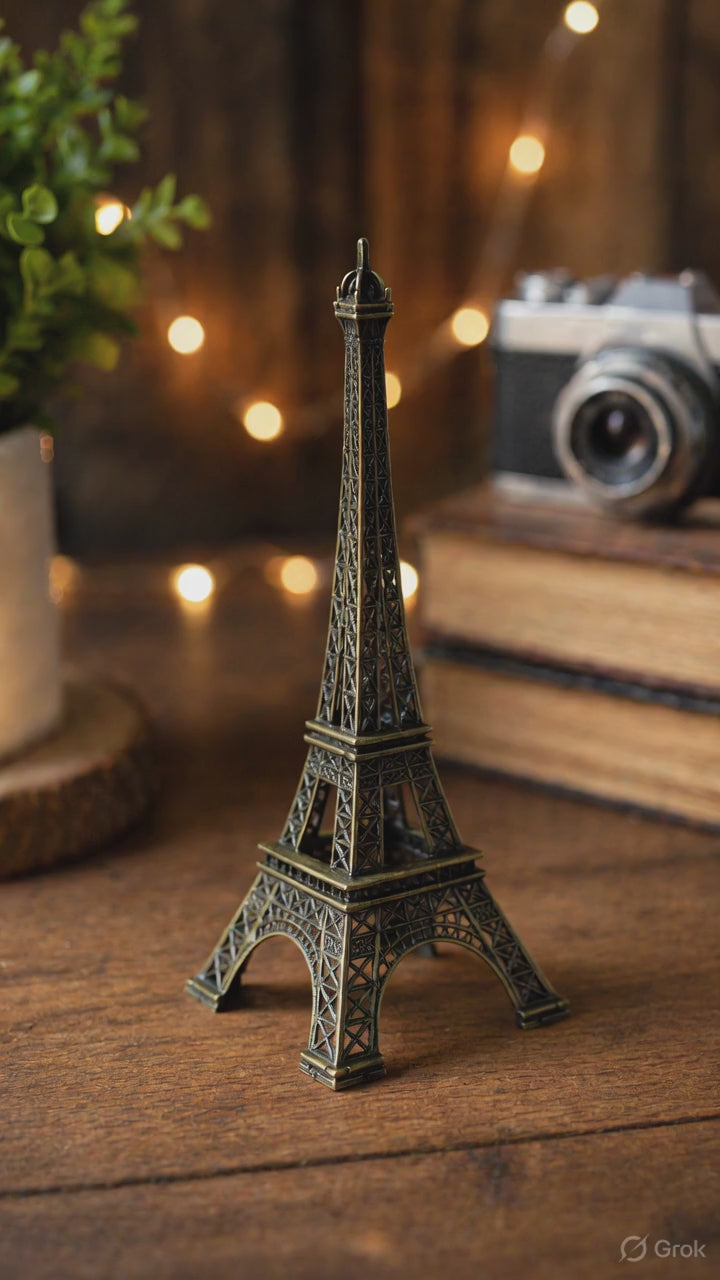 Eiffel Tower Metal Miniature Showpiece – Paris Home Decor Gift