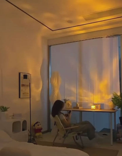 Rotating Water Ripple Night Light Aura Lamp