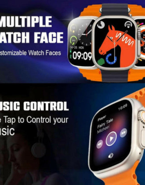 T800 Ultra Smart Watch with Beautiful Strap, Bluetooth Calling Smart Watch