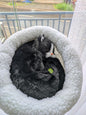 Cute Interactive Sleeping Cat XL Plush Cushion – Soft Fur Comfort Toy for Kids & Cat Lovers